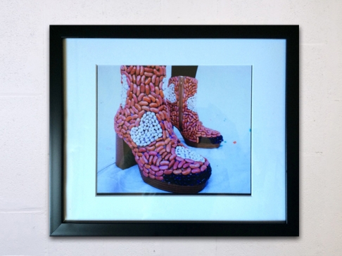 Lundi Gras Shoes by Devin De Wulf | Digital print, matted on white mat-board. Lundi Gras Shoes